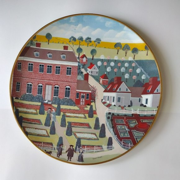 Ridgewood China Decorative Plate, Colonial Heritage Series, Pennsbury Manor, 70s - Picture 2 of 6